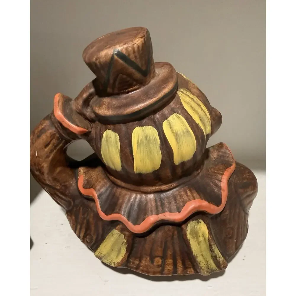 Vintage Happy Hobo #213 California Originals clown Scary ceramic cookie jar